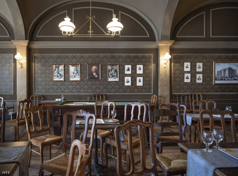 A Pilvax kávéház díszlete. (Fotó: Szigetváry Zsolt / MTI)