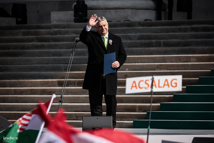 Orbán Viktor ünnepi beszéde a Nemzeti Múzeumnál 2024. március 15-én