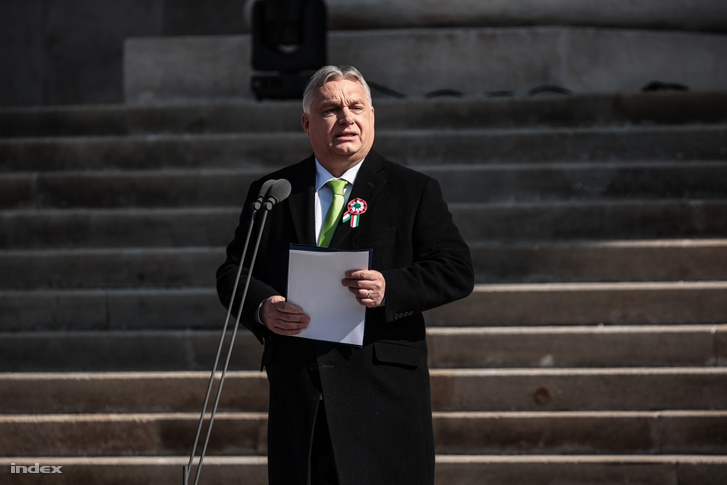 Orbán Viktor ünnepi beszéde a Nemzeti Múzeumnál 2024. március 15-én