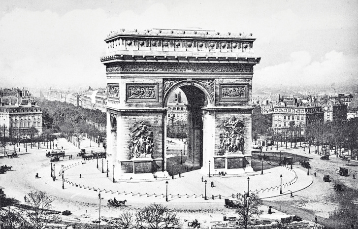 A párizsi Diadalív a 20. század elején Eno körforgalmával