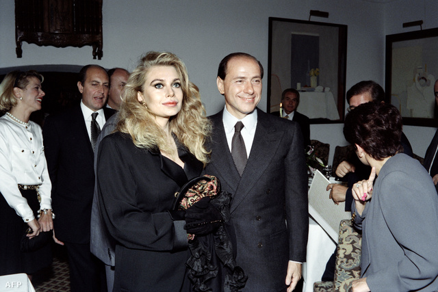 Berlusconi és Veronica Lario 1991-ben