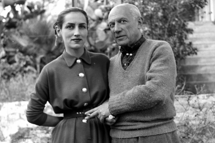 Pablo Picasso és Francoise Gillot 1952-ben