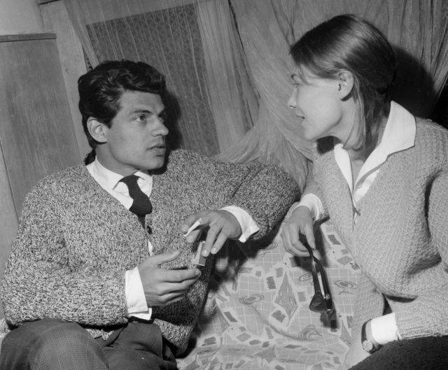 Törőcsik Mari és Sztankay István a Katona József Színház próbáján, 1965