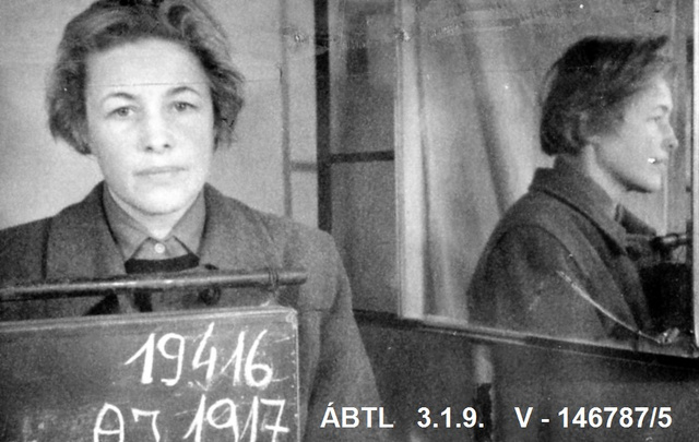 Andrássy Ilona előzetes letartóztatásban, 1961-ben