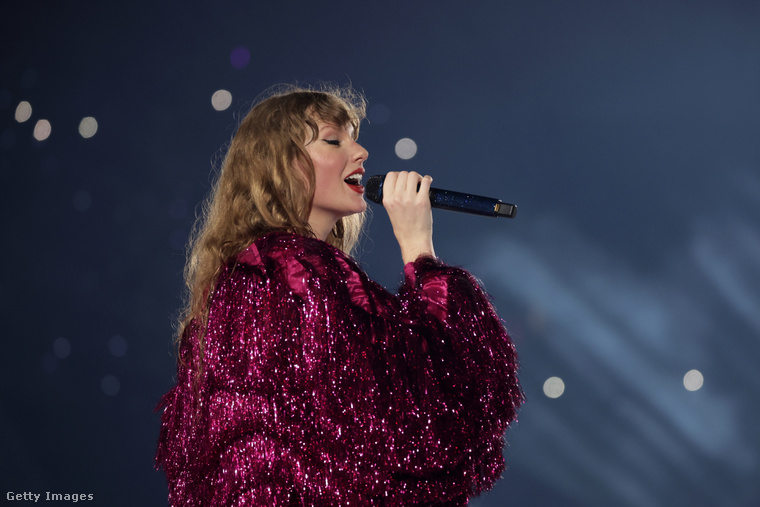 Taylor Swift koncert közben. (Fotó: Ashok Kumar/TAS24 / Getty Images Hungary)