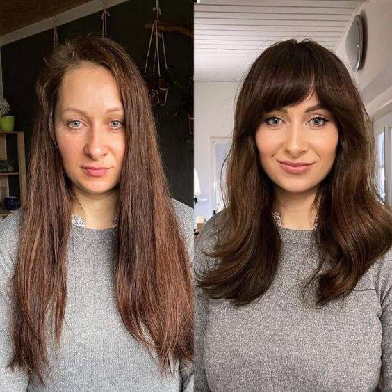 Szinte mintha két különböző nőt látnánk a képeken: elképesztően jól áll neki az új, frufrus frizura.