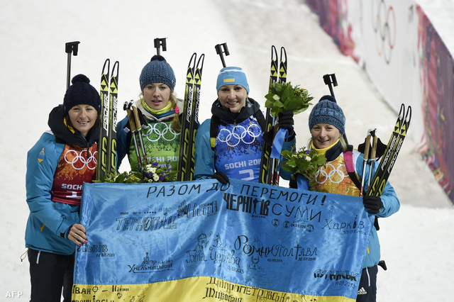 Vita Szemerenko, Julija Dzsima, Olena Pidhrusna és Valentina Szemerenko