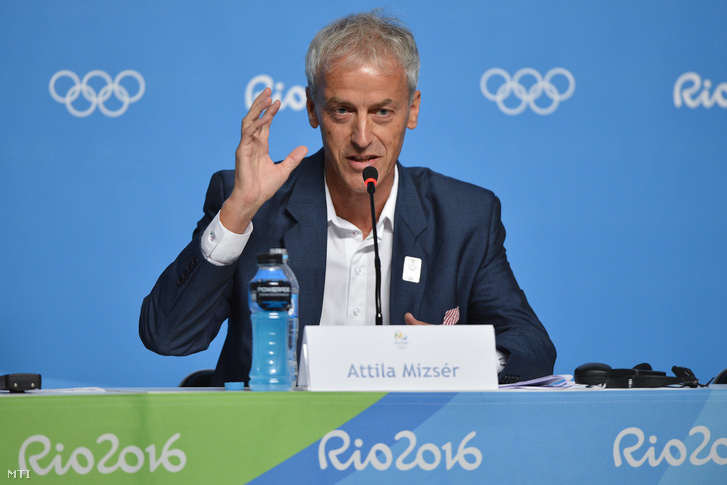 Mizsér Attila a budapesti olimpiai és paralimpiai pályázatról tartott nemzetközi sajtótájékoztatón, a Rio de Janeiró-i Olimpiai Parkban 2016. augusztus 16-án.