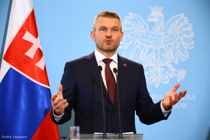Peter Pellegrini szlovák miniszterelnök sajtótájékoztatója 2018. április 25-én