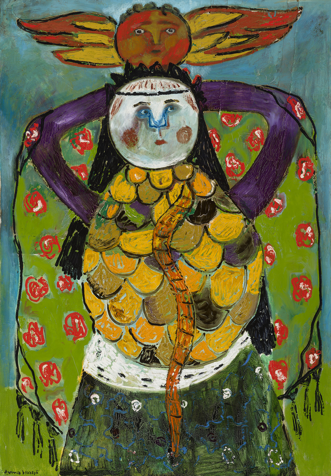Anna Margit: Festőnő és múzsája, 1969, olaj, vászon, 100×70 cm, BTM Kiscelli Múzeum – Fővárosi Képtár