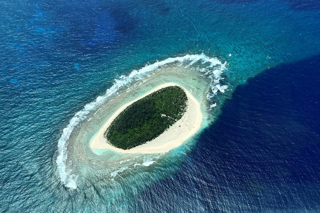 A Pikelot atoll a magasból