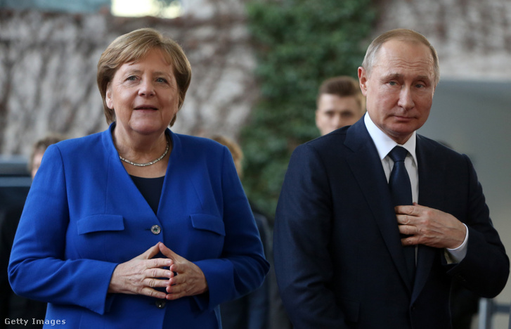 Angela Merkel és Vlagyimir Putyin