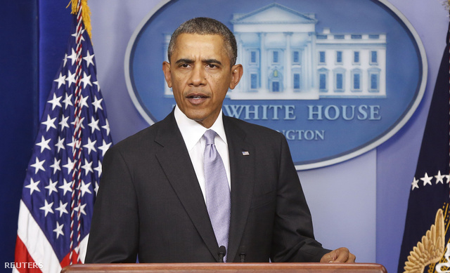 Barack Obama a Fehér Házban tartott sajtótájékoztatón, 2014. február 28-án.