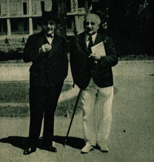 Szép Ernő és Farkas Imre a Margitszigeten (1935)