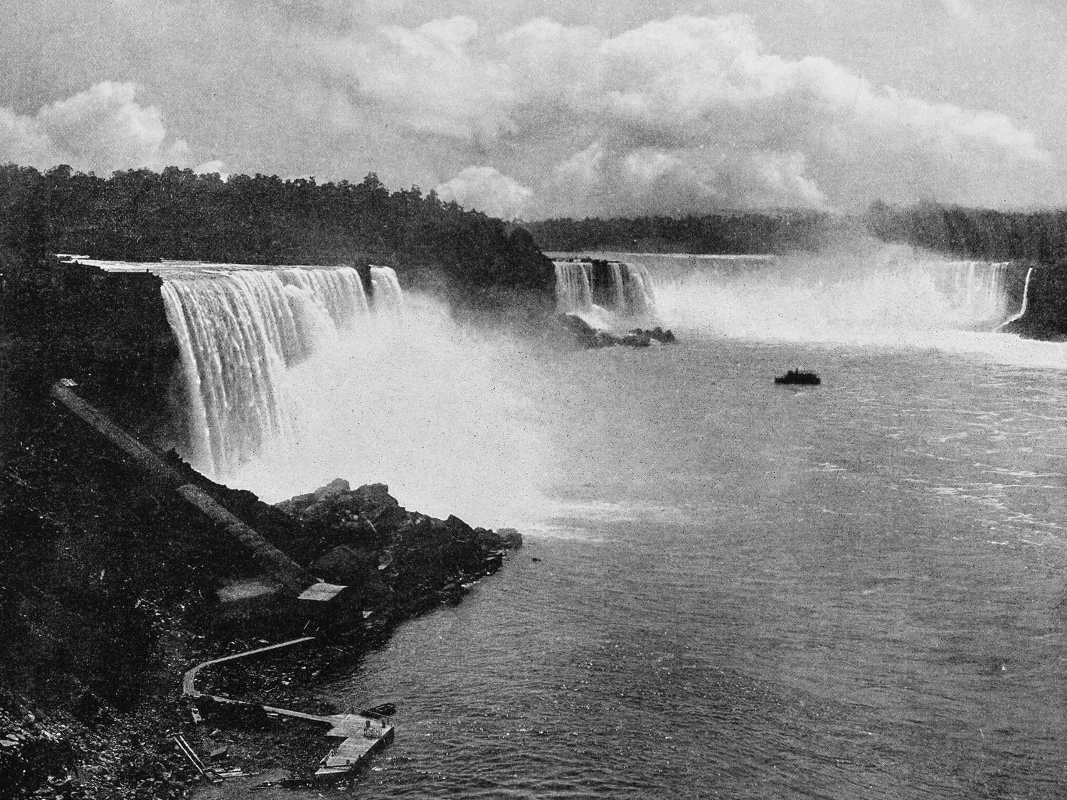 A Niagara-vízesés 1900 körül