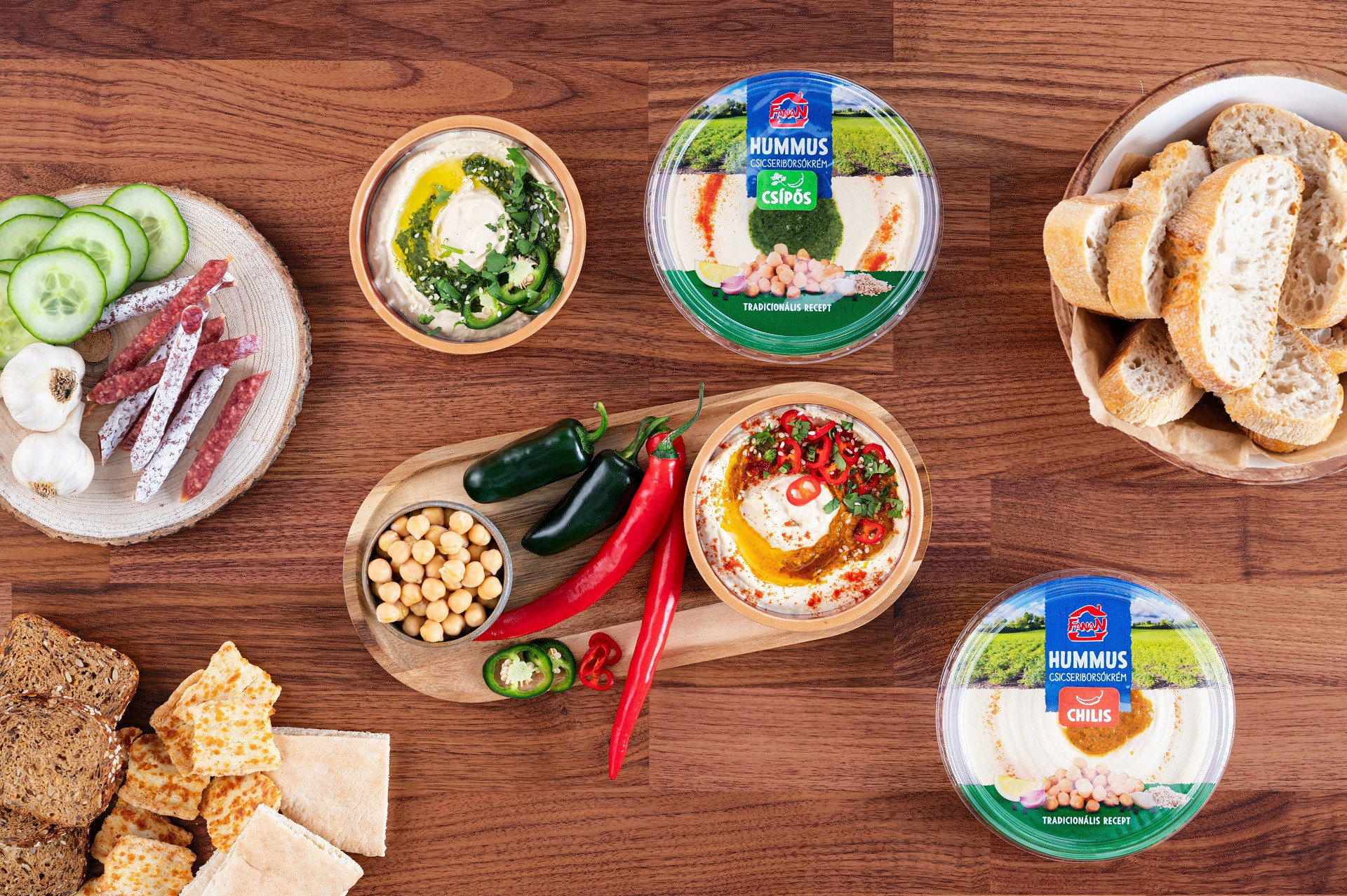 FANAN chilis és csípős Hummus