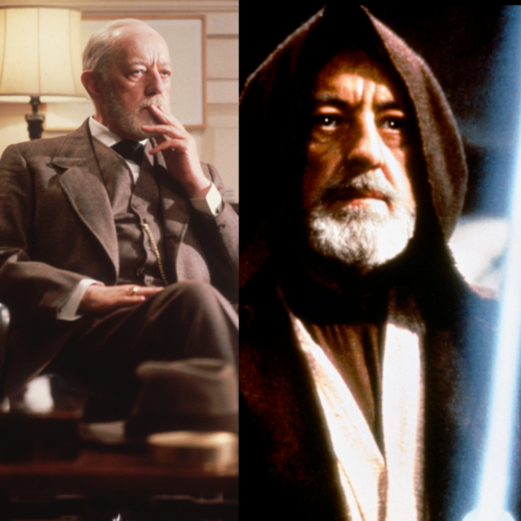 Alec GuinnessA Star Wars történetének idős Obi-Wan Kenobiját Alec Guinness formálta meg