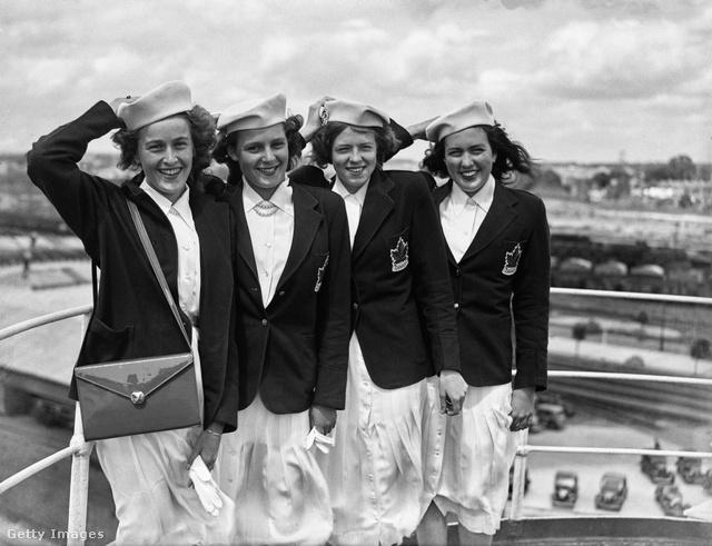 1948-ban a kanadai sportlédiknek meggyűlt a baja a kalappal a szélben, mégis jól festettek