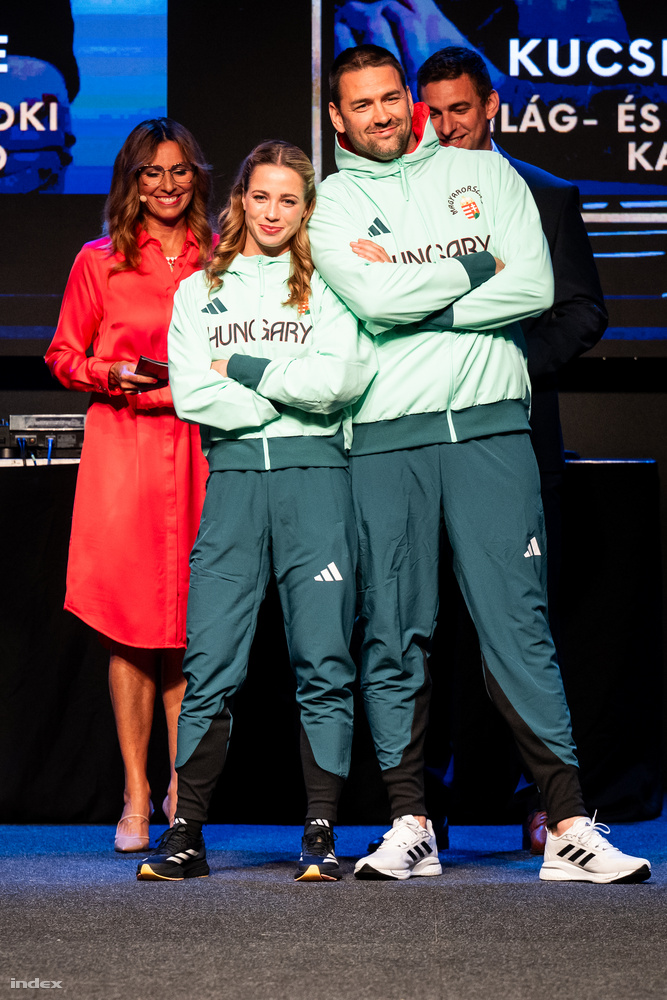 Gulyás Michelle és Kucsera Gábor stílusosan állt össze az Adidas sportruházatának bemutatására.