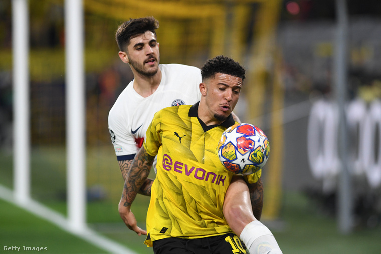 Jadon Sancho remekül szerepel Dortmundban, amióta elhagyta a Manchester Unitedet. (Fotó: DeFodi Images / Getty Images Hungary)