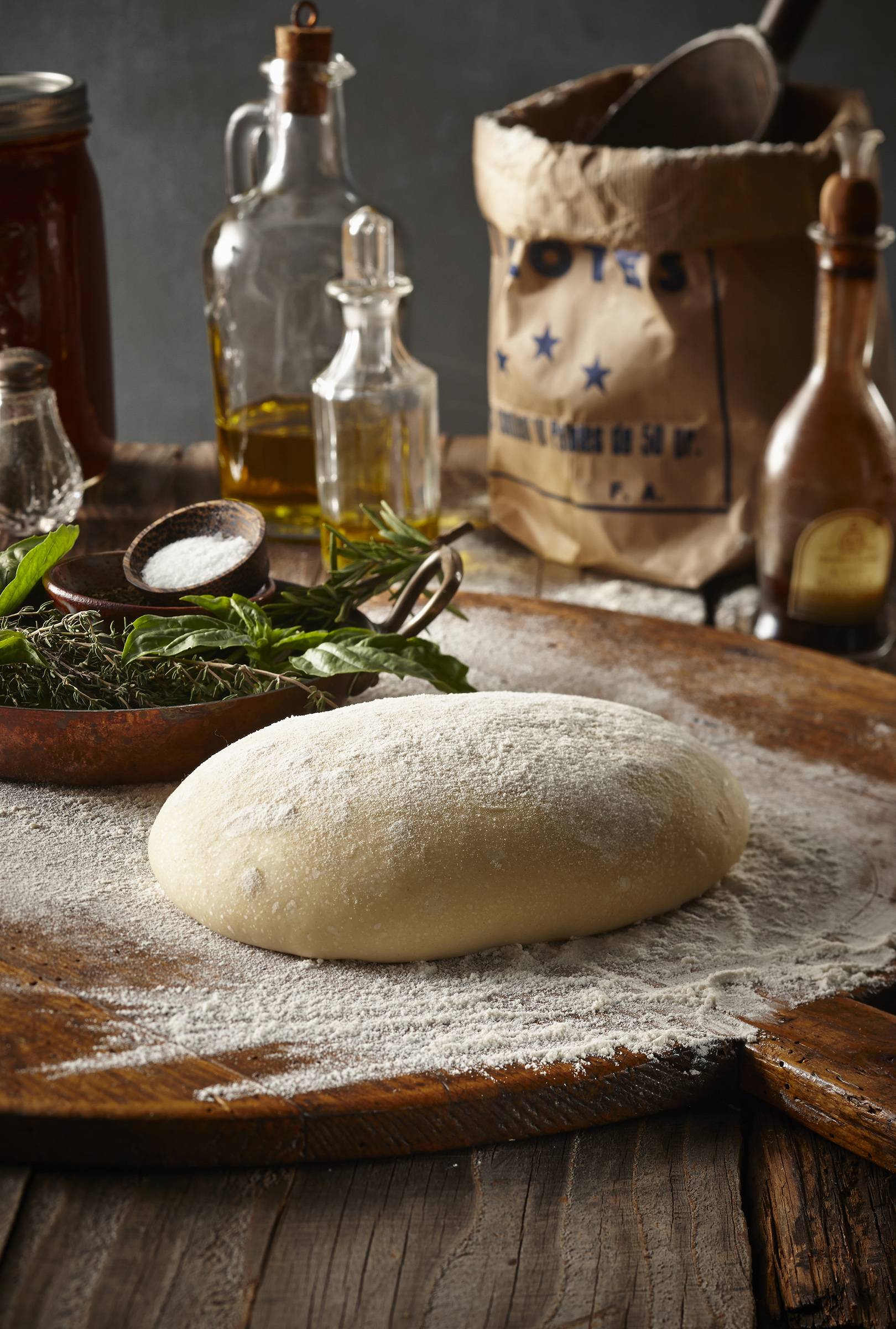 Pizzatészta.