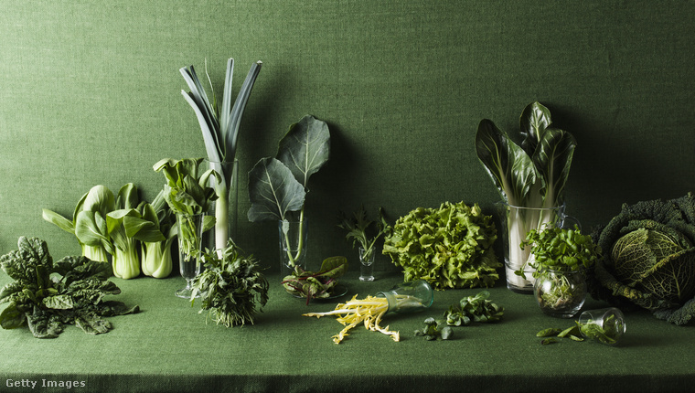 Zöld leveles zöldségek&nbsp;A zöld leveles zöldségek, mint például a kelkáposzta és a spenót, rendkívül alacsony kalóriatartalmúak, viszont rostokban gazdagok