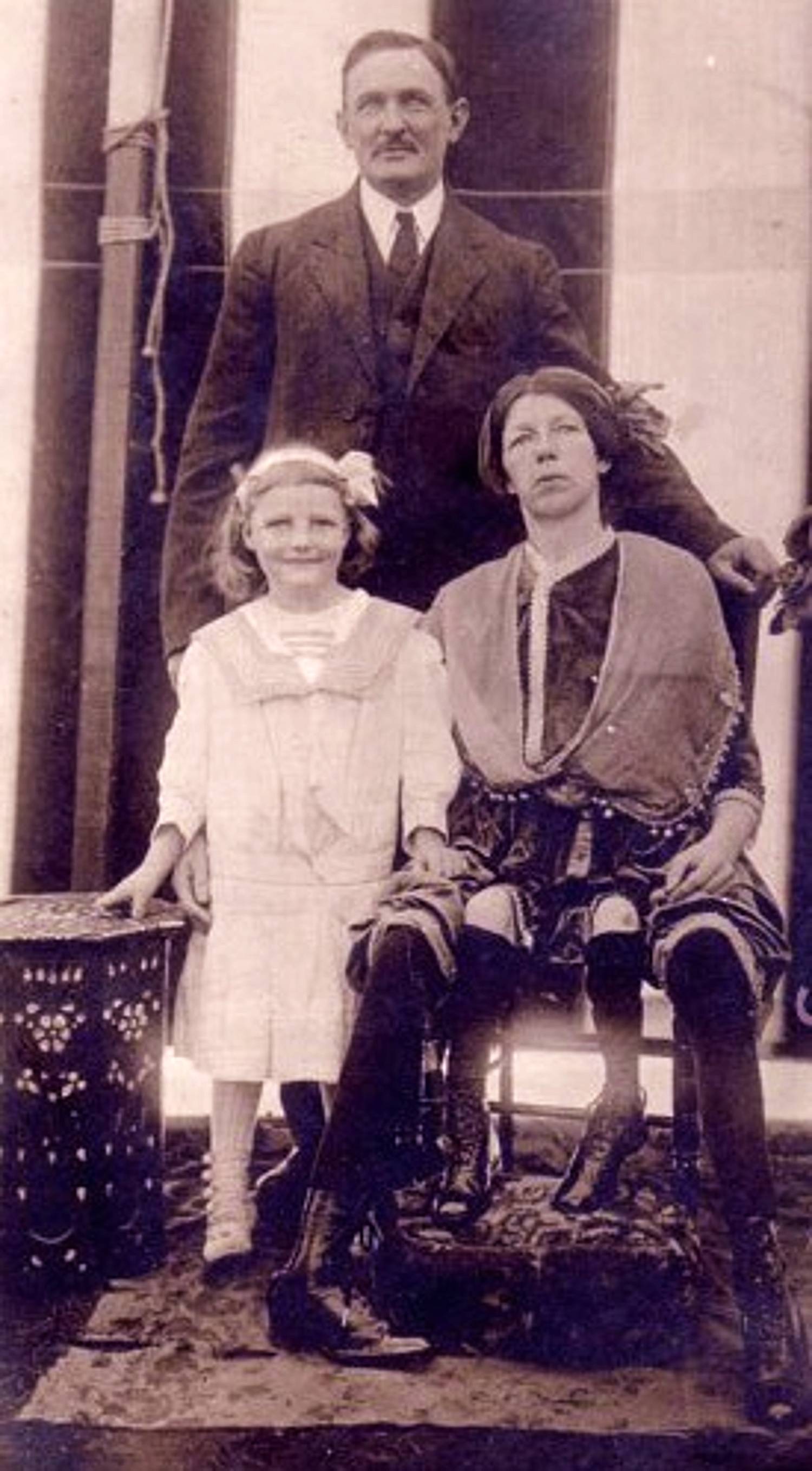 Myrtle Corbin with husband and daughter 1