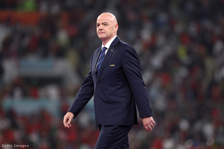 Gianni Infantino, a FIFA elnöke 2022. december 17-én