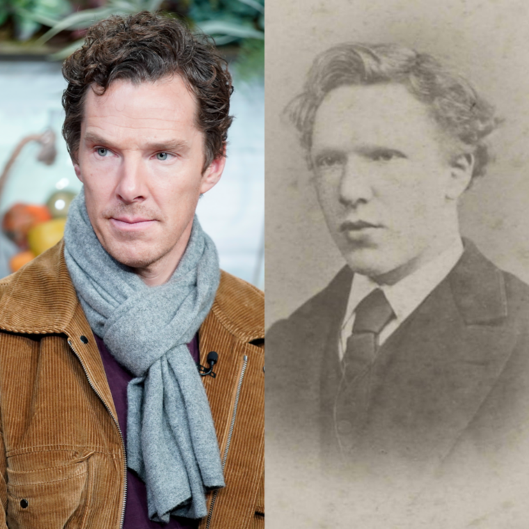 Benedict Cumberbatch – Vincent Van GoghA napjainkban 47 éves színész kísértetiesen hasonlít a legendás festőre, Vincent Van Gogh-ra, aki mindösszesen 37 évet élt, mégis helye van a művészettörténelem legnagyobb alakjai között.