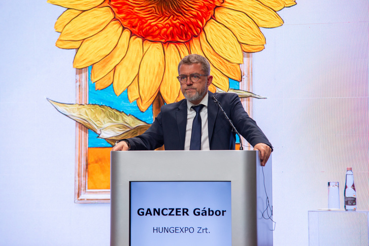 Ganczer Gábor, a HUNGEXPO Zrt. vezérigazgatója az AGROmashEXPO és AgrárgépShow 2024-es megnyitóján