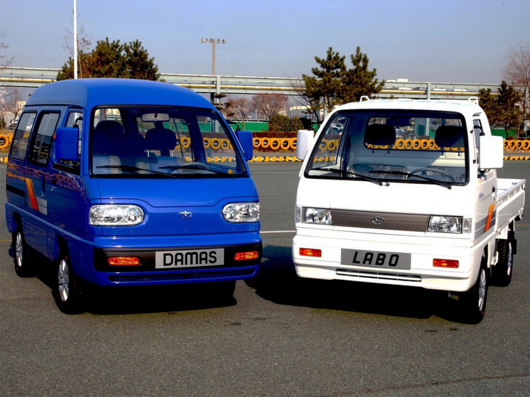 Daewoo Labo&nbsp;A Labo nem véletlenül emlékeztet az apró, japán kisteherautókra: ez tulajdonképpen egy átcímkézett Suzuki Carry