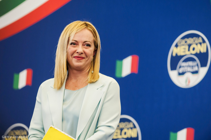 Giorgia Meloni 2022. szeptember 25-én