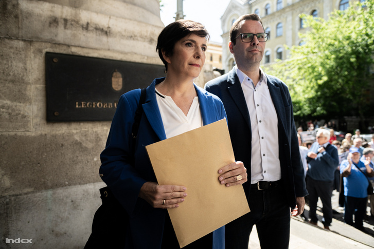 Dobrev Klára és Molnár Csaba 2024. május 23-án
