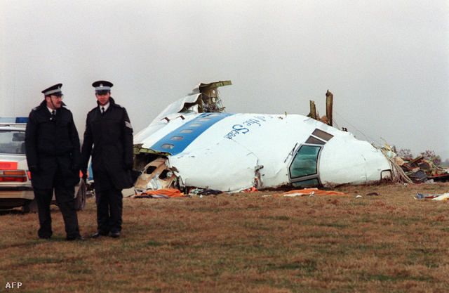 A gép roncsai 1988. december 22-én