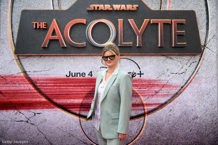 Leslye Headland A Star Wars: Az akolitus bemutatóján a hollywoodi El Capitan Színházban 2024. május 23-án
