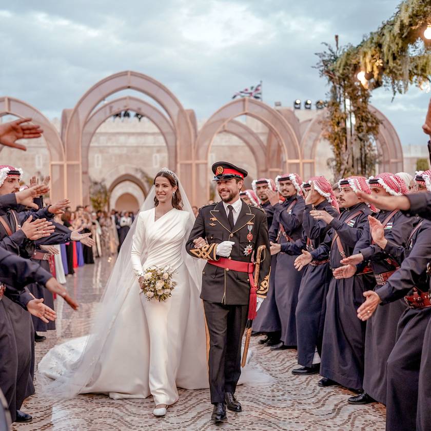 Rajwa hercegné és Hussein herceg esküvője 2023. június 1-jén.