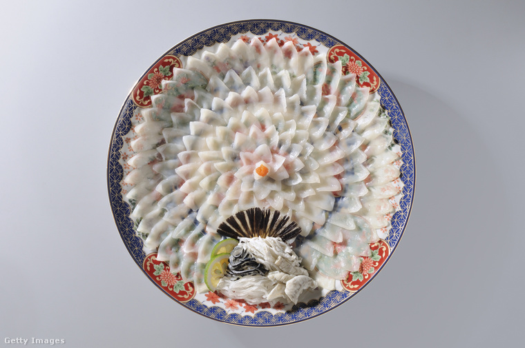 Fugu sashimi. (Fotó: HIROYUKI TAKENO/a.collectionRF / Getty Images Hungary)