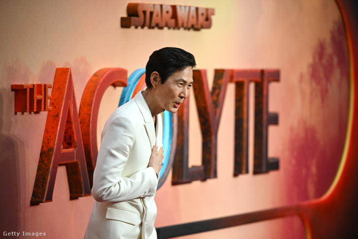 Lee Jung-jae a Star Wars: Az akolitus Premierjén 2024. május 28-án Londonban