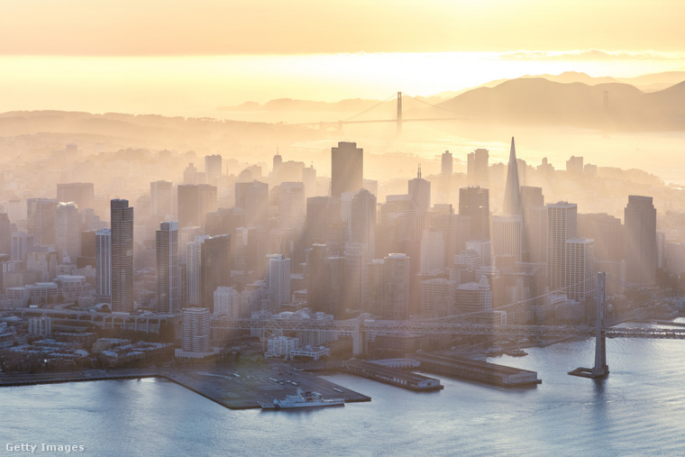 San Francisco látképe a levegőből. (Fotó: Matteo Colombo / Getty Images Hungary)