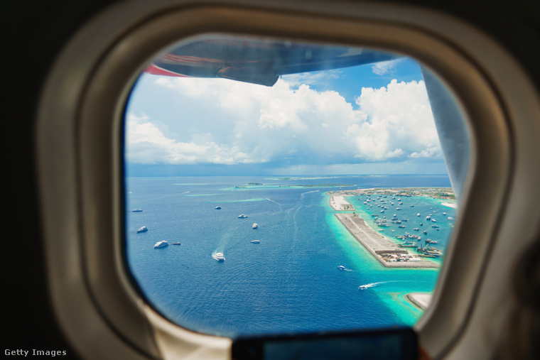 A Malé kikötő látványa nem messze a Maldív-szigeteki repülőtértől. (Fotó: FotografieLink / Getty Images Hungary)
