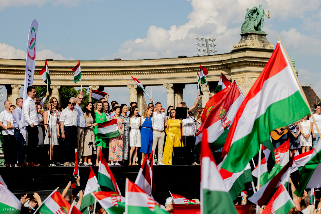 Magyar Péter és a Tisza Párt 2024. június 8-án