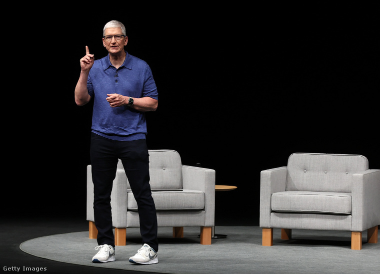 Tim Cook az Apple vezérigazgatója. (Fotó: Justin Sullivan / Getty Images Hungary)