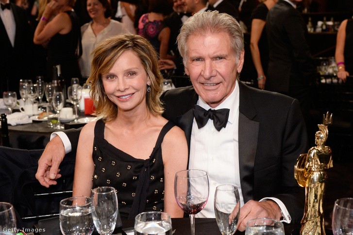 Calista Flockhart és Harrison Ford 2015. október 30-án