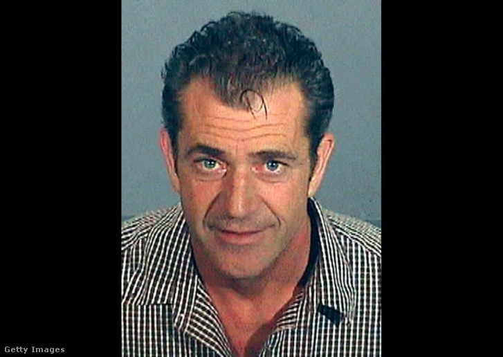 Mel Gibson letartóztatási fotója 2006-ban