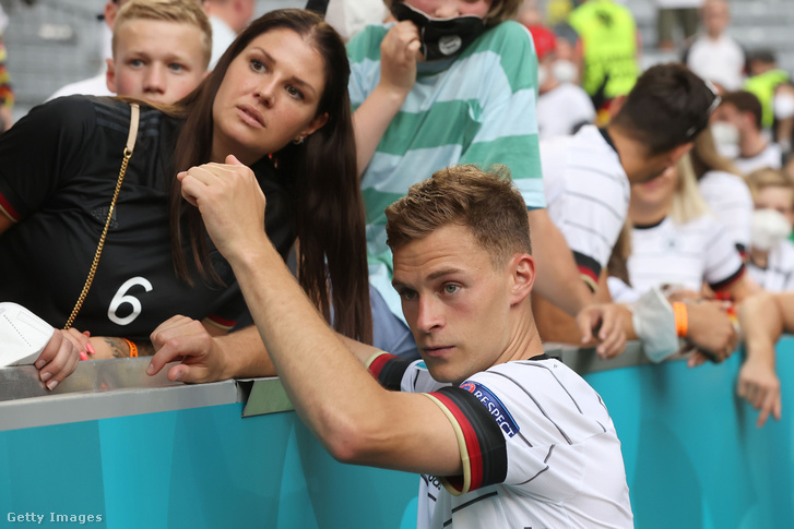 Joshua Kimmich és Lina Kimmich 2021. június 19-én