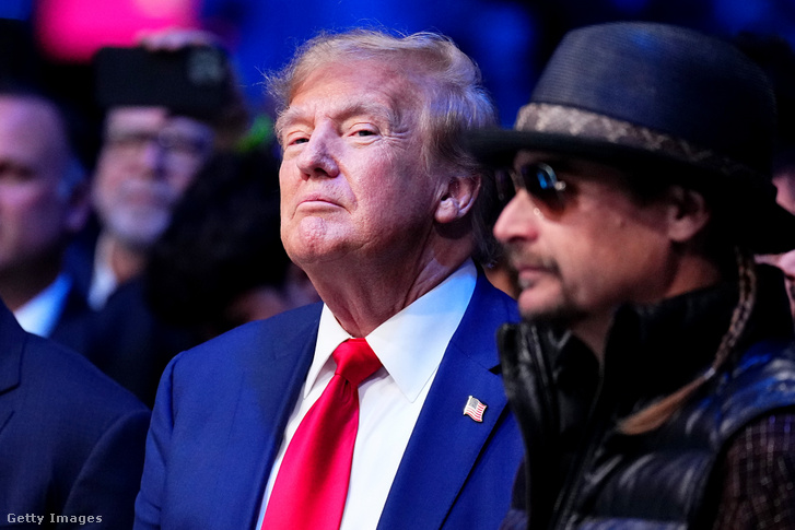 Donald Trump és Kid Rock Las Vegas-ban 2023. december 16-án