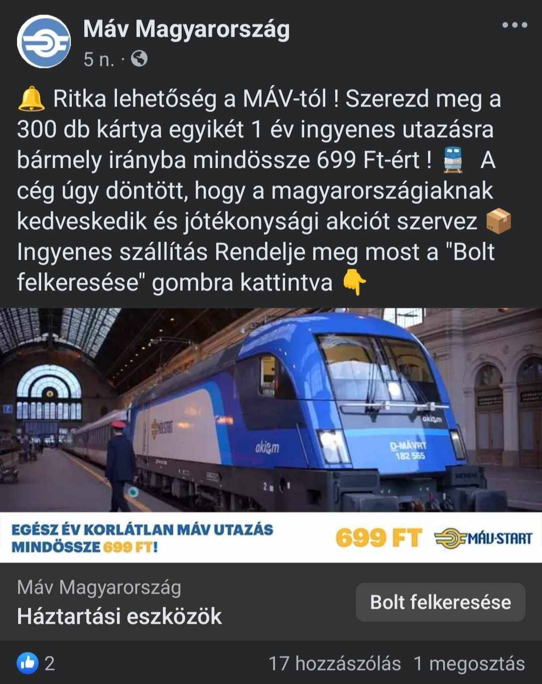 Így néz ki az egyik veszélyes bejegyzés!