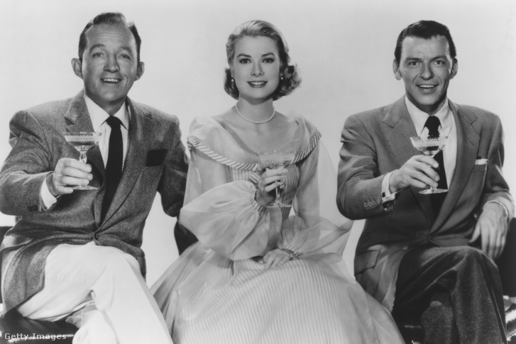 Bing Crosby, Grace Kelly és Frank Sinatra 1956-ban.