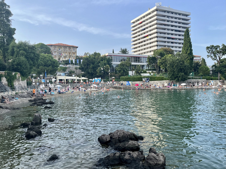 A Tomaševac strand Opatijában