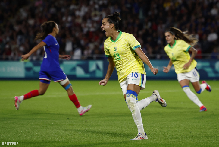 Gabi Portilho a Franciaország–Brazília-mérkőzésen 2024. augusztus 3-án